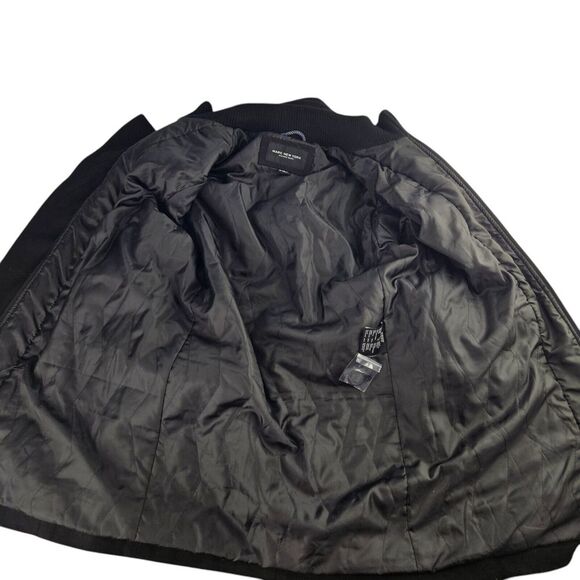 NWOT Marc New York MM0AW315 Burnett M50 Mens Small Black Wool Blend Peacoat - Picture 4 of 7